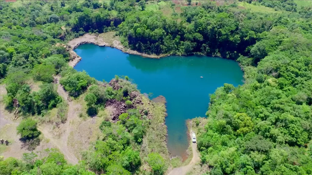 Imagen aérea de la Cantera Agua Rica
