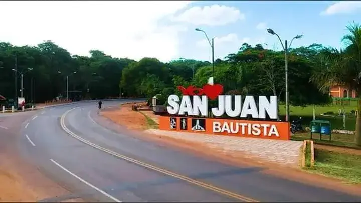 Cartel de entrada de San Juan Bautista